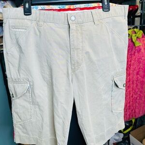 Meyer Men’s B-ORLANDO ART Beige Cargo Shorts Size 38